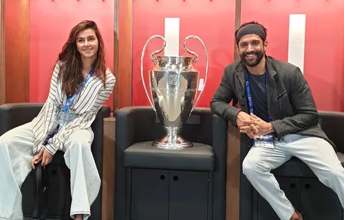 Love Birds Farhan Akhtar And Shibani Dandekar In Spain For The Uefa Champions League Finals