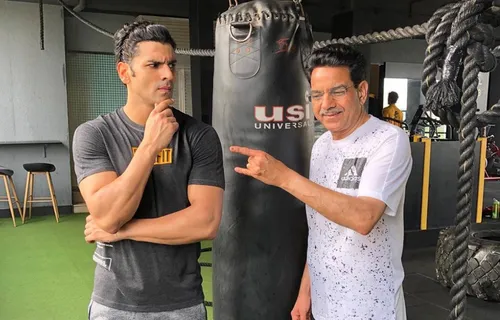 Vivek Dahiya Sweats It Out At The Gym With His Father