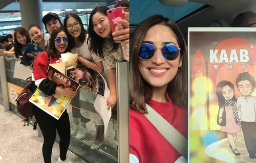 Yami Gautam Greets Thrilled Fans As Arrives In Beijing For Kaabil Premiere!