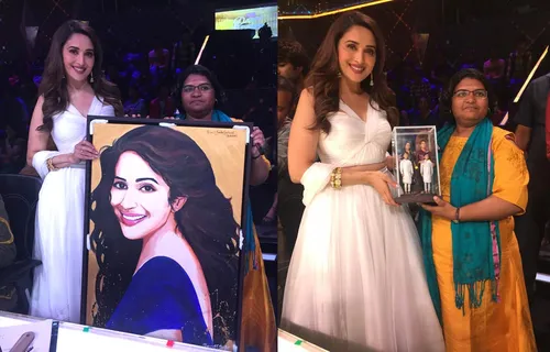 Madhuri Dixit Nene Received Endearing Gifts From Her Fan On The Sets Of Dance Deewane 2