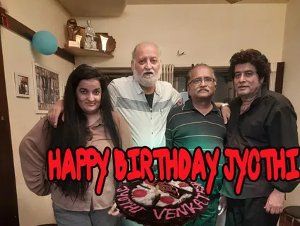 Andy Balraj Annouces his next production DIRTY EYES at his house while celebrating Jyothi Venkatesh's Birthday