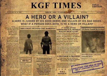 Hombale Films launches KGF Times ahead of the release of KGF Chapter 2 teaser