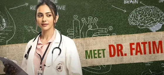 "I have never held such a new-born baby" said Rakul Preet Singh in the BTS video of 'DOCTOR G'
