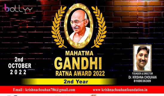 Mahatma Gandhi Ratna Awards event-2022 announced by impresario Dr.Krishna Chouhan. -Chaitanya Padukone