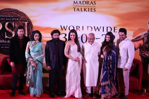 The team of magnum opus ‘PS-1’ at a promotional event in Delhi