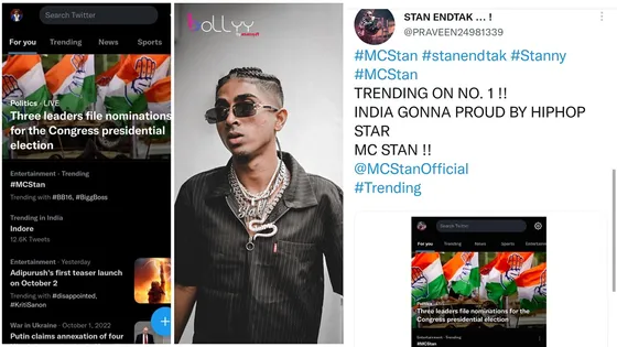 MC Stan Trends at No.1 on Twitter after Gautam vig picks an unwanted fight with him; farmer's fans dub him as 'Sasta Hrithik' and claim he fought with the rapper just for footage.
