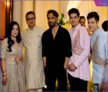 Suneel Shetty attends the silver jubilee of Golden Couple Dr. Navneet Kapoor and Nina Kapoor