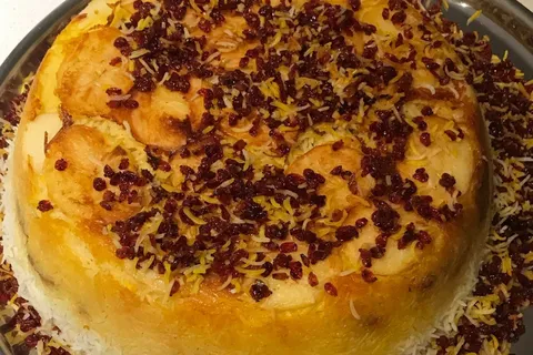 Zereshk Polow or Iranian Barberry Rice