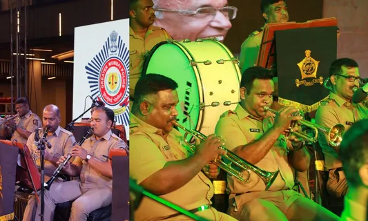 'महाराष्ट्र पुलिस स्थापना दिवस' मनाने के लिए R CITY में मुंबई पुलिस बैंड द्वारा लाइव प्रदर्शन दिया