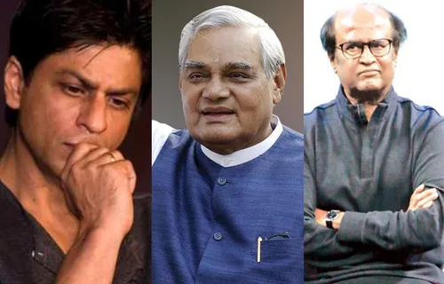 अटल बिहारी वाजपेयी के निधन पर सदमे में फिल्म इंडस्ट्री, शाहरुख और रजनीकांत सहित इन स्टार्स ने दी श्रद्धांजलि