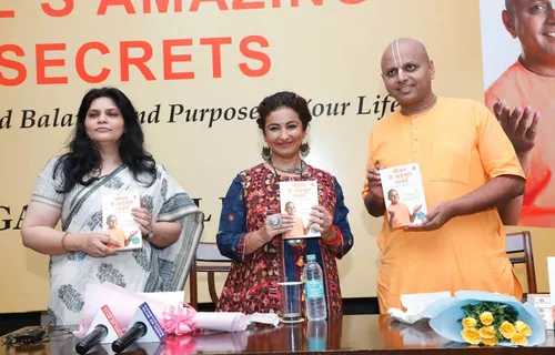 दिव्या दत्ता ने लॉन्च किया गौर गोपाल दास द्वारा लिखित किताब 'लाइफ्स अमेजिंग सीक्रेट्स' का हिंदी संस्करण