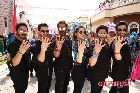 रोहित शेट्टी की ‘गोलमाल अगेन’ टीम ने हैदराबाद में किया गोलमाल
