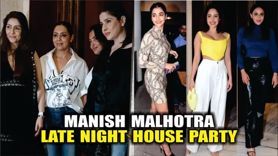 Bollywood Celebs Arrive At Manish Malhotra House Party