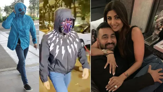 Raj Kundra spotted without Mask: "मुह छुपाना बंद कर दिया एडल्ट फिल्मों के बाबा ने" - Trollers 