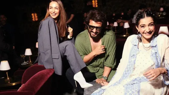 Arjun Kapoor ने 'द नाइट मैनेजर' की स्क्रीनिंग से Malaika Arora, Sonam Kapoor के साथ कुछ मजेदार पलों की तस्वीरें शेयर कीं 