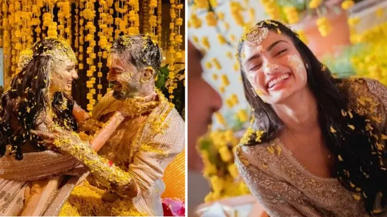 Athiya Shetty और KL Rahul ने अपने हल्दी समारोह से खास पल की तस्वीरें शेयर कीं 