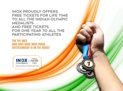आईनॉक्स सभी भारतीय ओलंपियनों के लिए मुफ्त मूवी टिकट प्रदान करता है