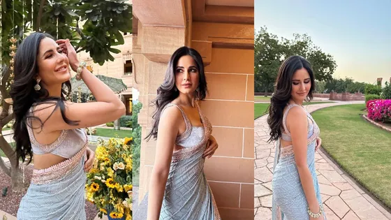 Katrina Kaif Latest Photoshoot: ग्रे साड़ी में Katrina Kaif ने दिए कातिलाना पोज, तस्वीरें देख फिदा हुए फैंस