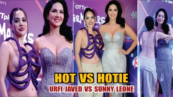 Urfi Javed Poses With Sunny Leone, see here video