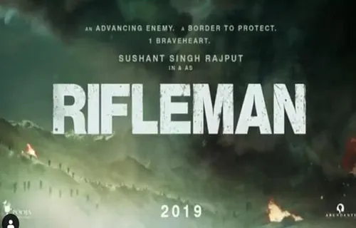 ARMYDAY के खास मोके पर सुशांत सिंह ने शेयर किया अपनी फिल्म 'राइफलमैन' का फर्स्ट लुक