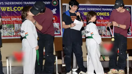 Taekwondo competition जीतते ही Shah Rukh Khan ने बेटे AbRam को किया किस