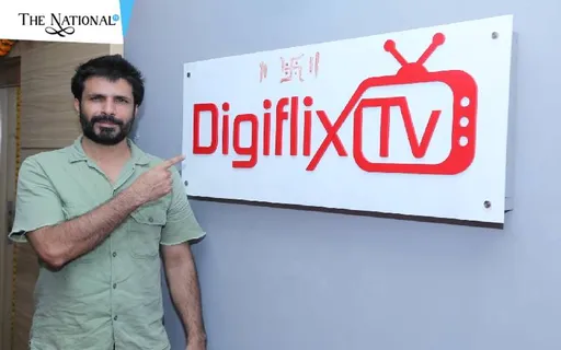 बॉलीवुड हस्तियों अमन वर्मा, लिलिपुट और निर्देशक पार्थो घोष ने मुंबई में एक आगामी ऐप डिजीफ्लिक्स टीवी के नए कार्यालय के उद्घाटन का अनुग्रह किया