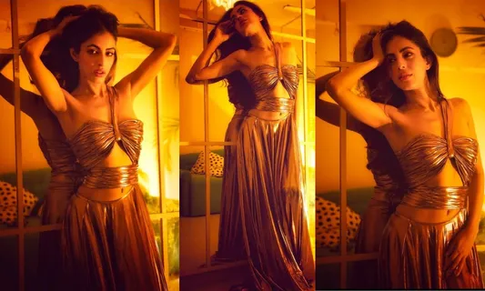 priya Banerjee: Dramatically golden ड्रेस में नज़र आई प्रिया बनर्जी
