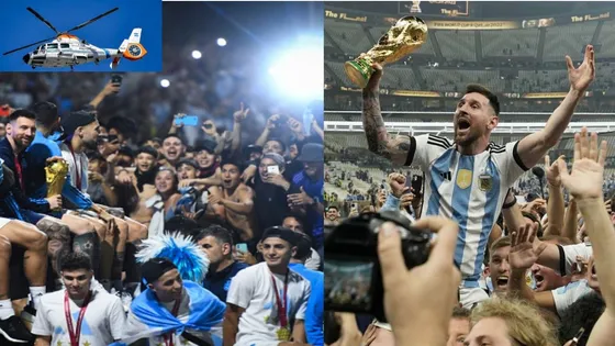  fifa world cup 2022 : Lionel Messi के फैन्स सड़को पर उतरे, भीड़ इतनी कि हेलीकॉप्टर पकड़ना पड़ा! 