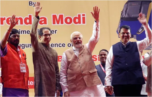 प्रधानमंत्री नरेंद्र मोदी ने मुंबई मेट्रो की नई लाइन का उद्घाटन किया