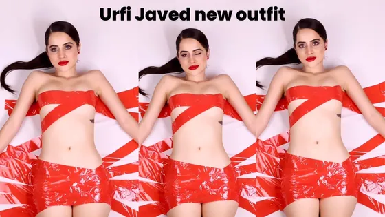 Urfi Javed: उर्फी जावेद ने रेड टेप से बनाई बोल्ड ड्रेस, फैंस बोले- बेवकूफ लड़की