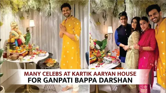 Bollywood Celebrity Arrive at Kartik Aaryan House for Ganpati Darshan