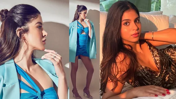 'शेड्स ऑफ ब्लू' ड्रेस में Shanaya Kapoor की तस्वीर पर है BFF suhana khan का ध्यान, देखें उनका रिएक्शन 