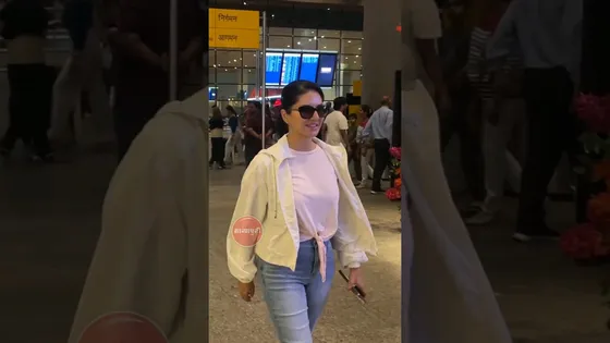 Sunny Leone Spotted In A Casual Look At Mumbai Airport #shorts #sunnyleone #bollywoodnews