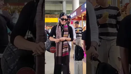 Animal Fame Bollywood Actress Rashmika Mandana Spotted At The Airport
