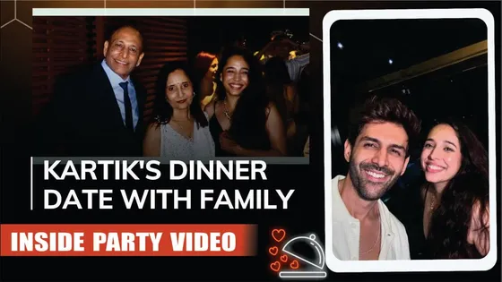 Kartik Aaryan's Dinner Date With His Family Inside Video | Kartik Aaryan Family Dinner Date Video