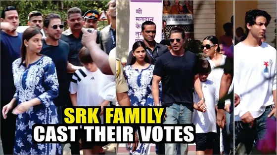 Shahrukh Khan, Suhana Khan, Aryan Khan & Gauri Khan Cast Their Vote | SRK Family Cast Their Vote