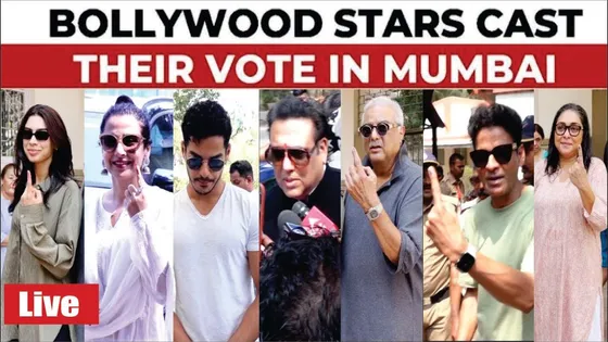 Bollywood Stars Cast Their Vote | Khushi Kapoor, Ishaan, Govinda, Manoj Bajpayee, Vidya Balan & More