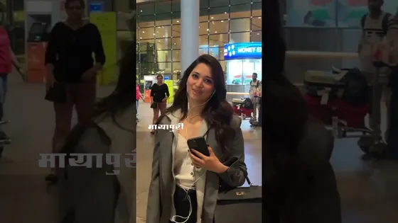 Bollywood Actress Tamannaah Bhatia Spotted At Mumbai Airport #tammanahbhatia