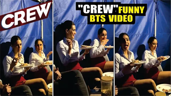 Crew Movie FUNNY BTS VIDEO | Kareena Kapoor, Kriti Sanon BTS Video | Crew BTS Video | Tabu