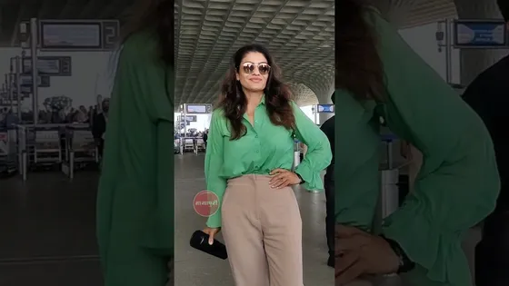 Raveena Tandon Spotted At Airport In a Professional Attire.
