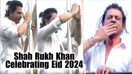 ShahRukh Khan Celebrating Eid l SRK with Fans l Eid 2024 l Shah Rukh Khan Fans outside Mannat l SRK