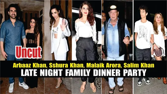 UNCUT - Celebrities arrives Late Night Party | Arbaaz Khan, Sshura Khan, Malaika Arora, Salim Khan