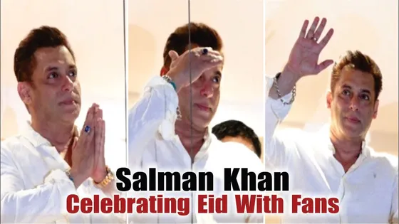 Salman Khan Celebrating Eid with Fans l Eid 2024 l Salman Khan Massive Fans l Salman Khan Eid 2024