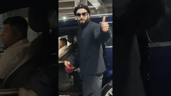 Ranveer Singh Spotted Exiting The Airport In An All Black Avatar