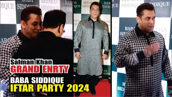 Salman Khan GRAND ENTRY at Baba Siddique Iftar Party | BABA SIDDIQUE IFTAR PARTY 2024 | Salman Khan