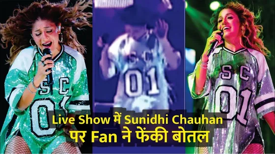 Bottle Thrown At Sunidhi Chauhan On Stage | Sunidhi Chauhan Live Performance Dehradun College