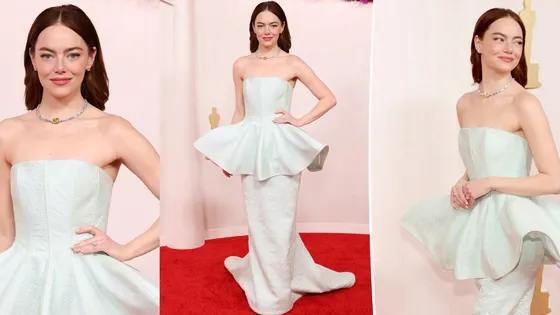 Oscars 2024: Emma Stone's stunning mermaid-fit peplum gown was a standout outfit of the night