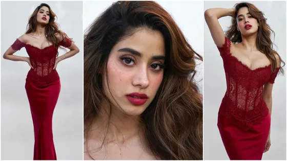 Janhvi Kapoor looked stunning in a 1.9 lacs corseted gown by Rosario during Valentine's week