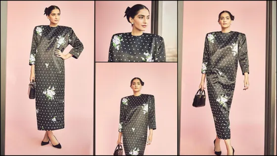 Sonam Kapoor set temperature of Fashion standard in black Richard Quinn dress