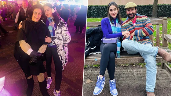 Sara Ali Khan Enjoys Christmas Vacation in London with Amrita Singh and Saif Ali Khan